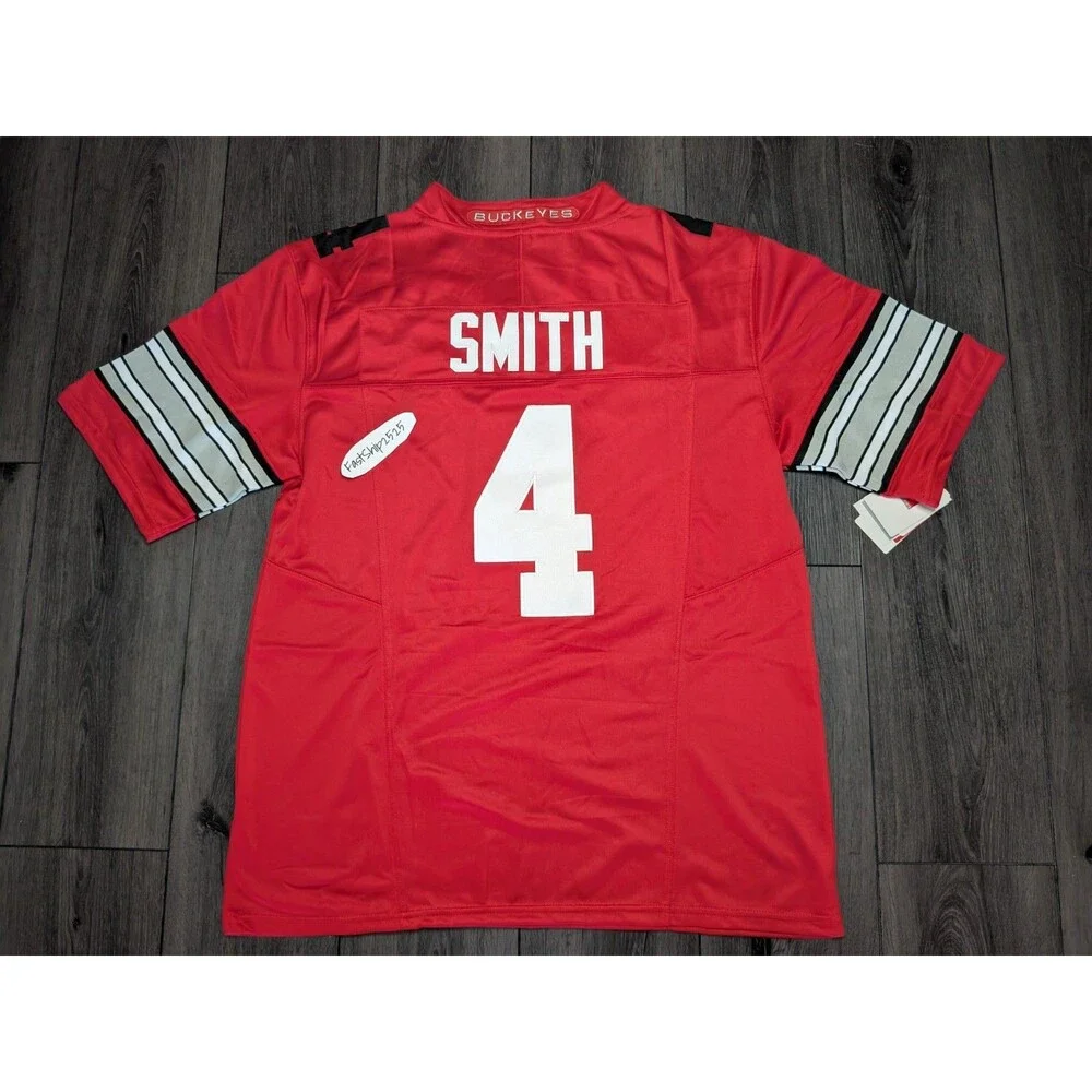 🚨Jeremiah Smith #4 Ohio Buckeyes Stitched Heritage 🏈 Jersey Men's Size Medium